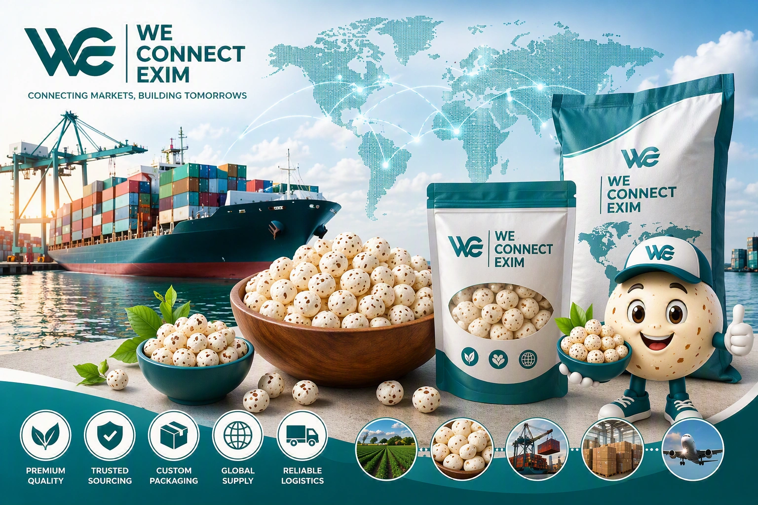 Makhana exporter India global supply network